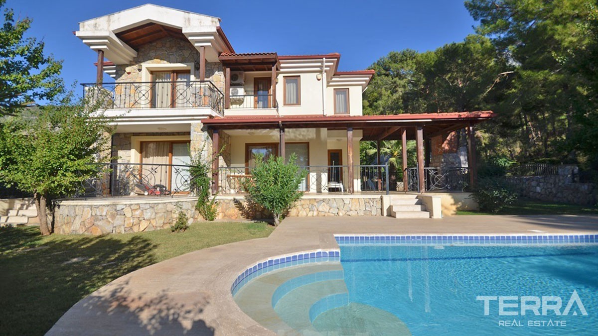 Unique Maison Avec Grand Terrain et Piscine Privée à Ovacık Fethiye - 41652
