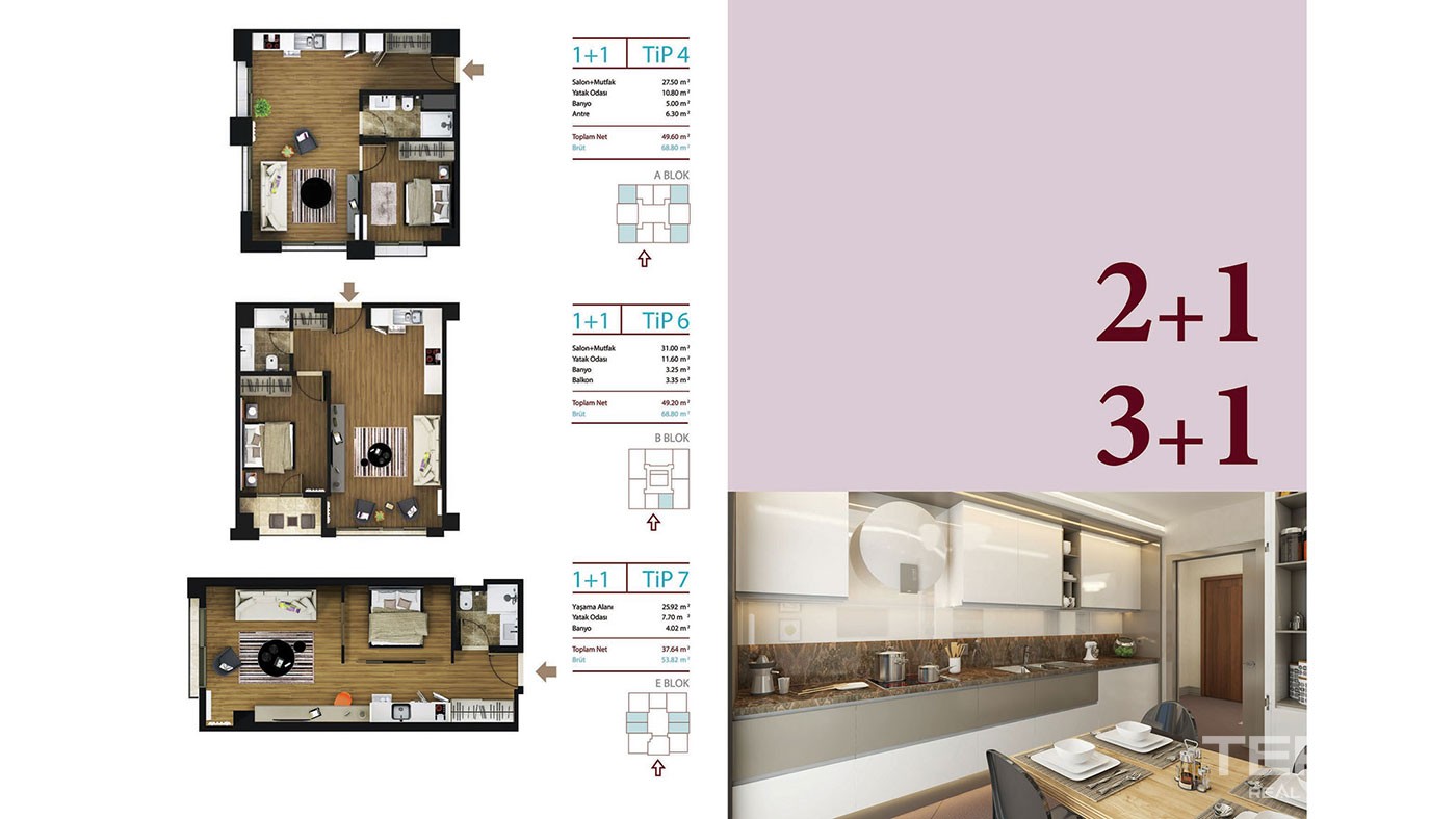 New Comfortable Apartments for Sale in Beylikdüzü Istanbul - 41793