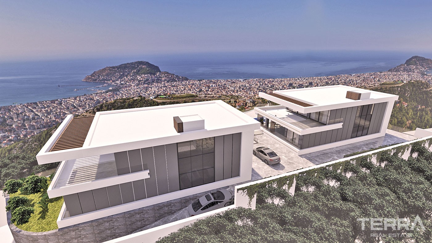 Exclusive Villas with Panoramic Sea View for Sale in Bektaş Alanya - 41940