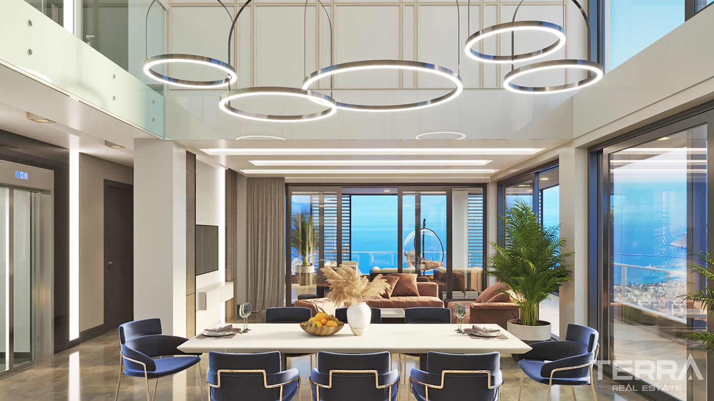 Exclusive Villas with Panoramic Sea View for Sale in Bektaş Alanya - 41945