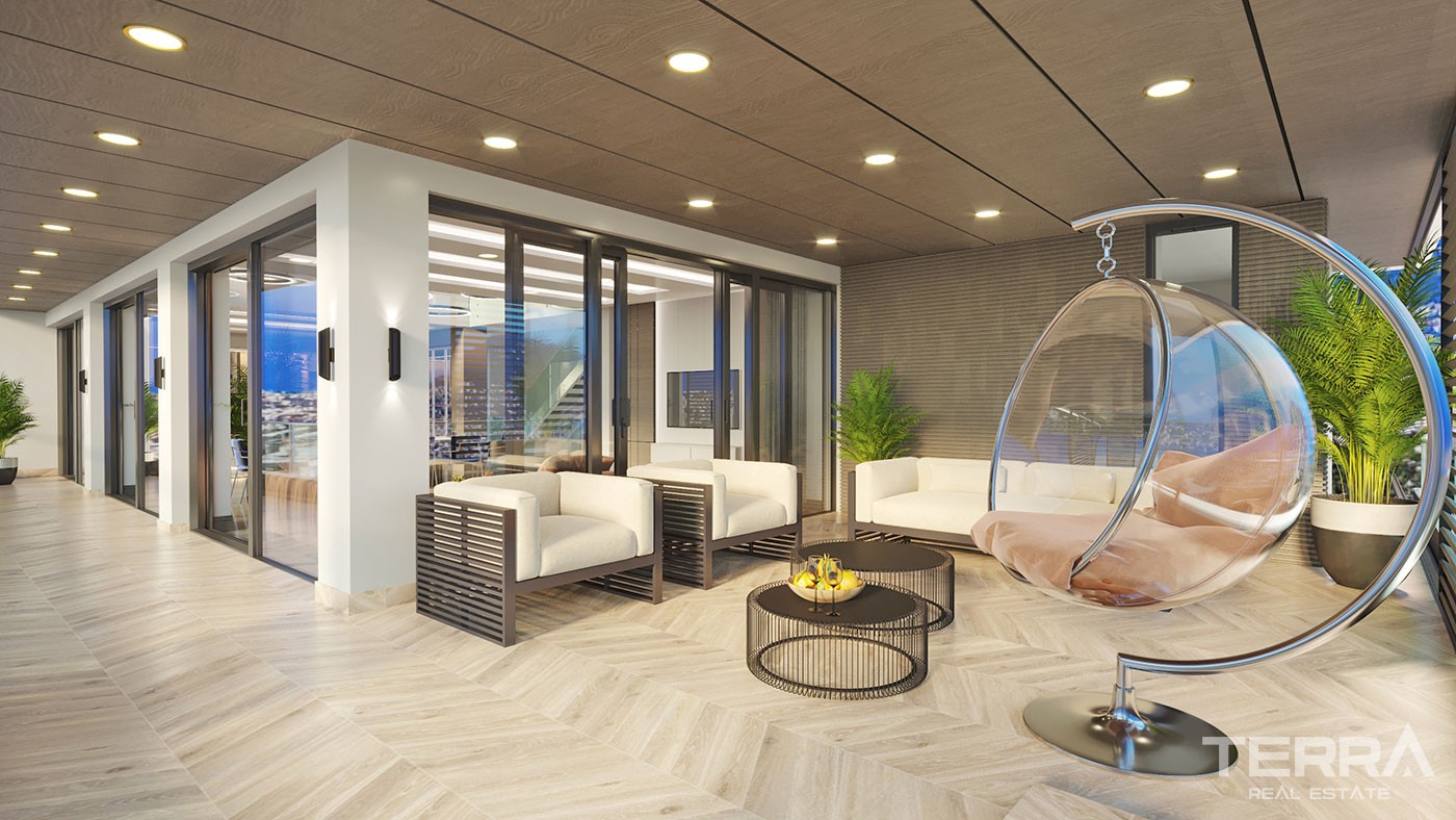 Exclusive Villas with Panoramic Sea View for Sale in Bektaş Alanya - 41955