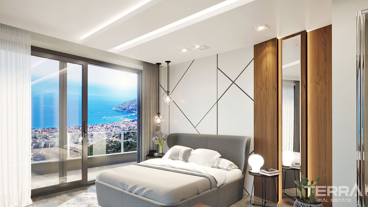 Exclusive Villas with Panoramic Sea View for Sale in Bektaş Alanya - 41962