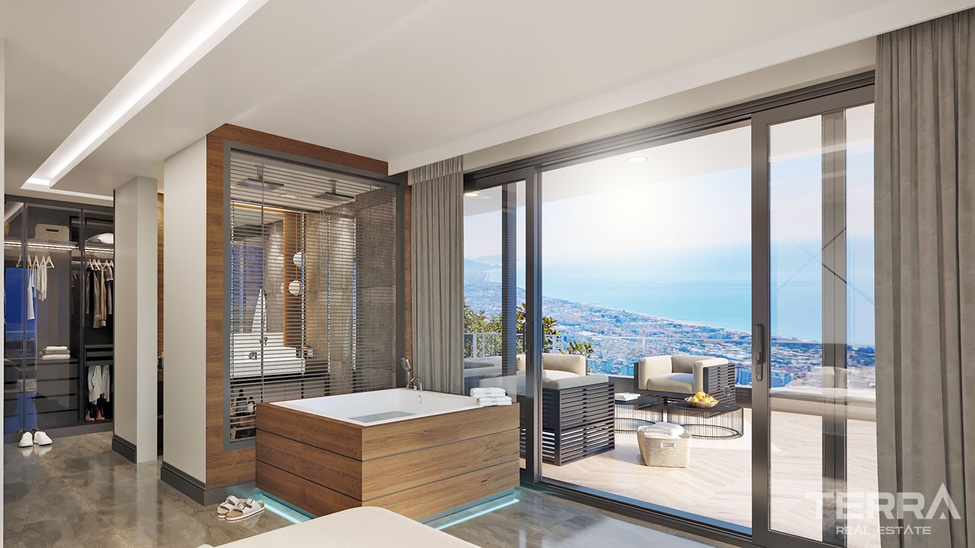 Exclusive Villas with Panoramic Sea View for Sale in Bektaş Alanya - 41964