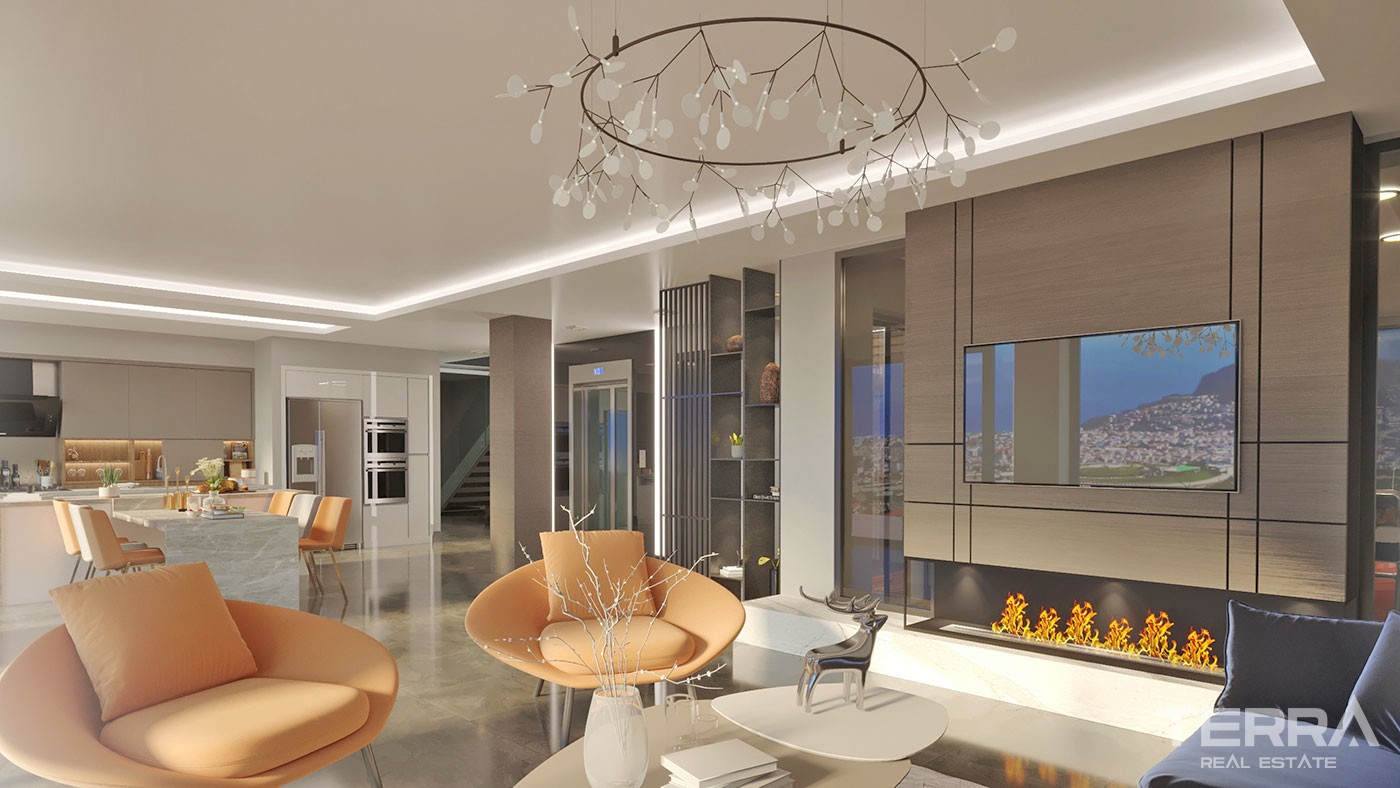 Exclusive Villas with Panoramic Sea View for Sale in Bektaş Alanya - 41976
