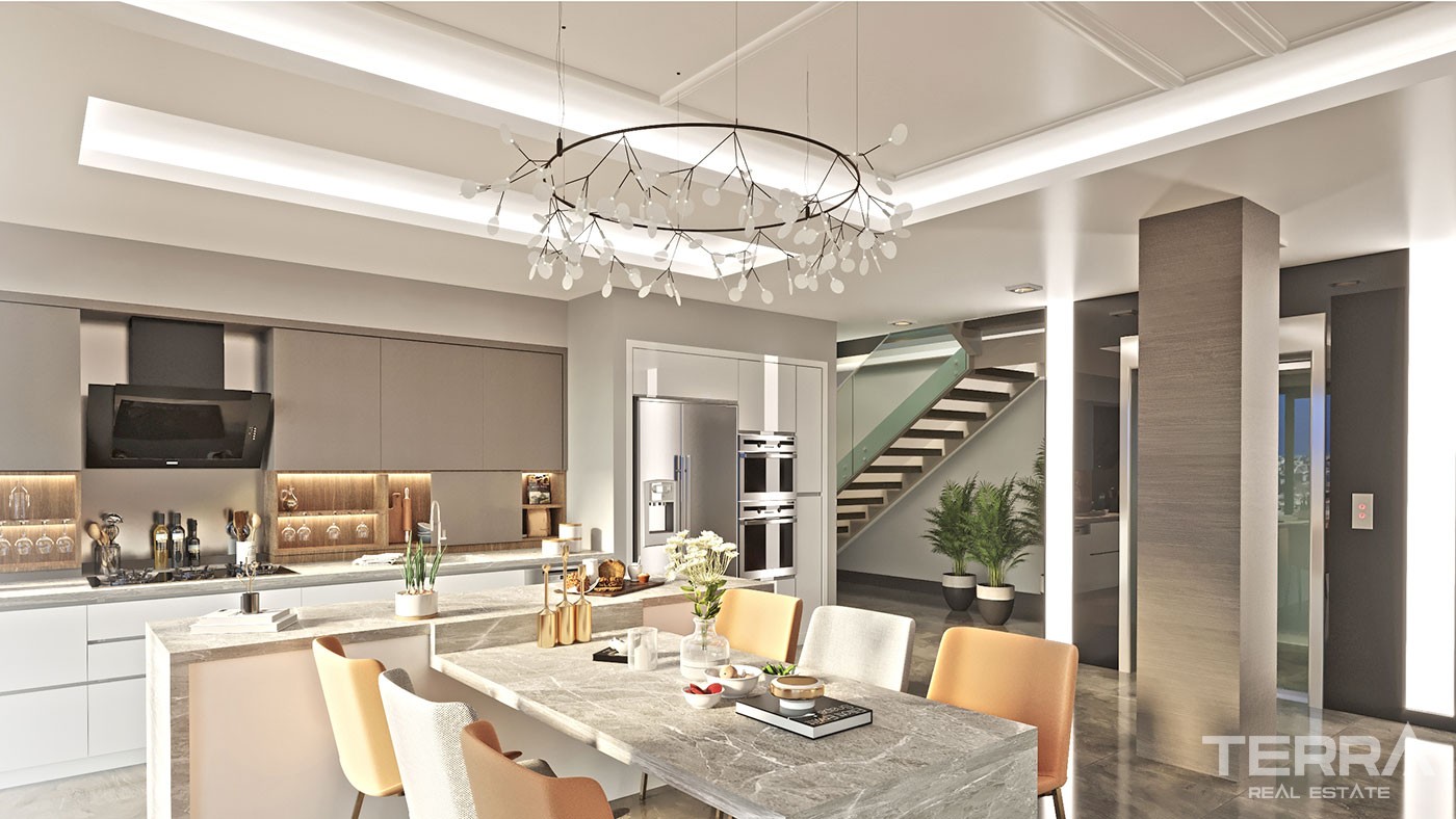 Exclusive Villas with Panoramic Sea View for Sale in Bektaş Alanya - 41979