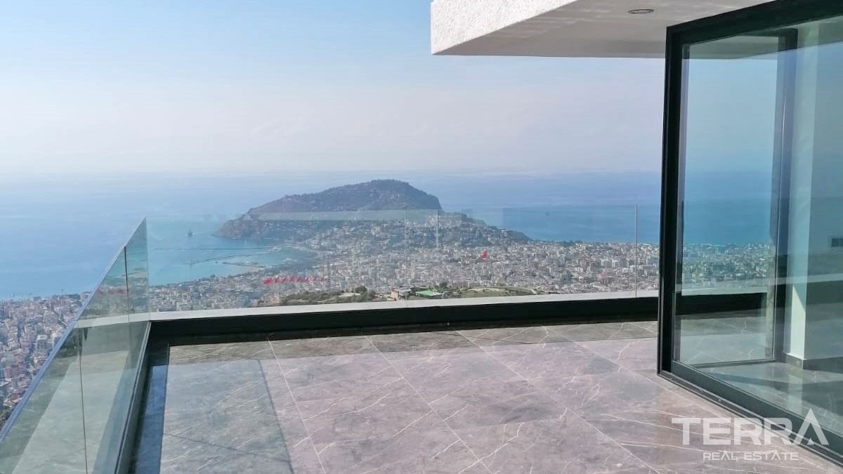 Exclusive Villas with Panoramic Sea View for Sale in Bektaş Alanya - 42000