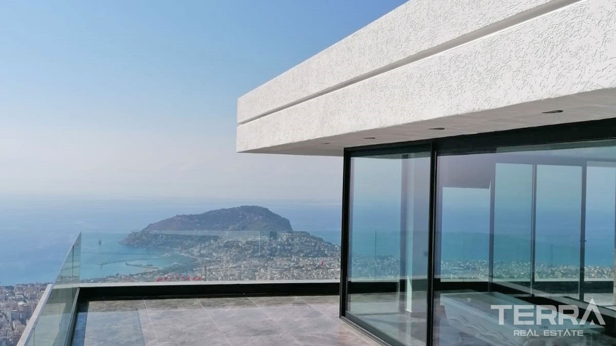 Exclusive Villas with Panoramic Sea View for Sale in Bektaş Alanya - 42005