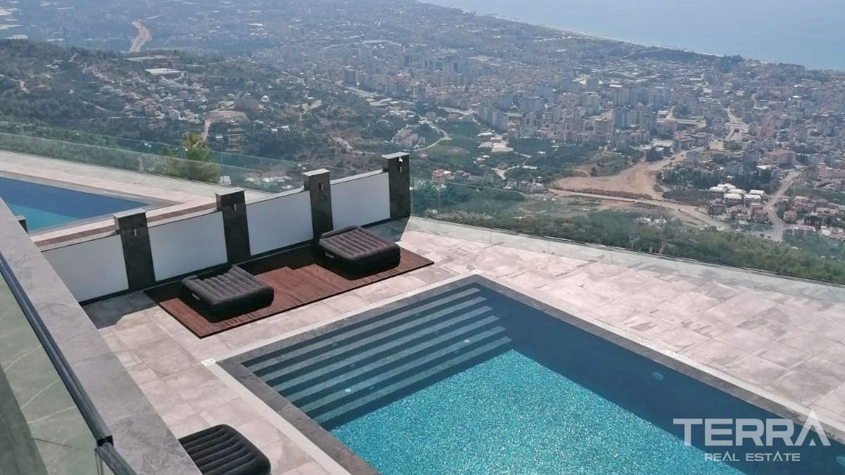Exclusive Villas with Panoramic Sea View for Sale in Bektaş Alanya - 42007