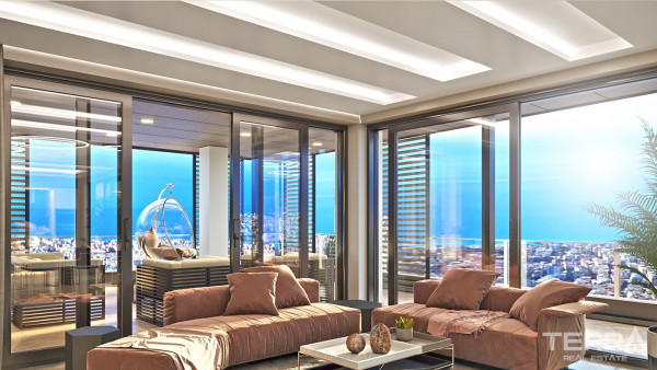 Exclusive Villas with Panoramic Sea View for Sale in Bektaş Alanya