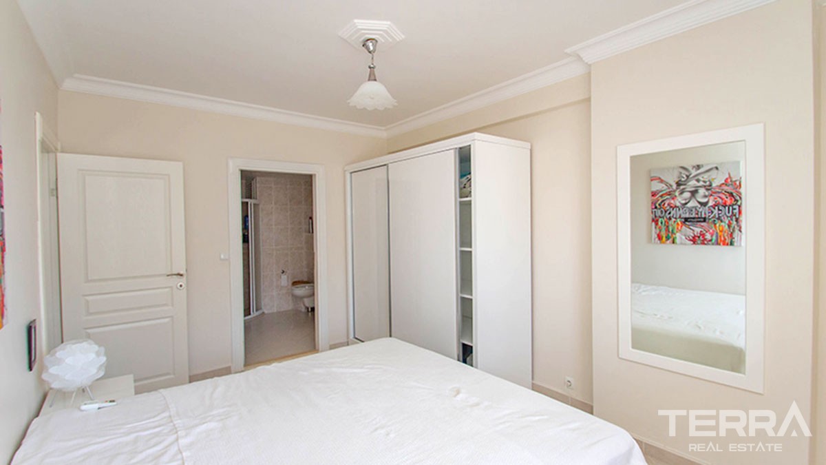 New Fully Furnished Flat with Sea-view for sale in Alanya Cikcilli - 42091