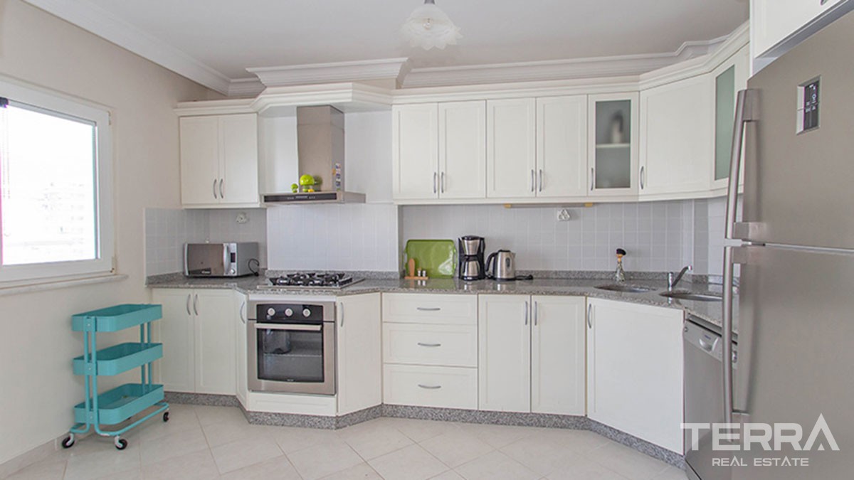 New Fully Furnished Flat with Sea-view for sale in Alanya Cikcilli - 42096