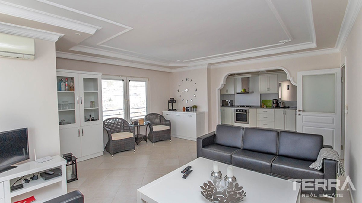 New Fully Furnished Flat with Sea-view for sale in Alanya Cikcilli - 42097