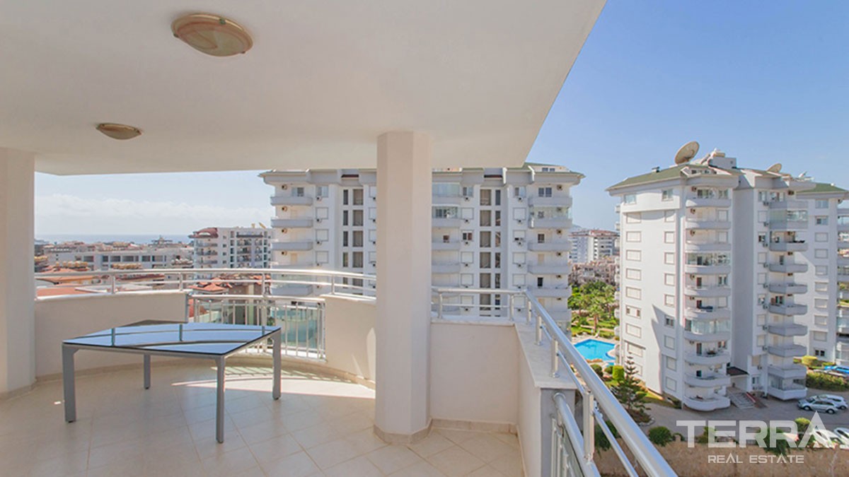 New Fully Furnished Flat with Sea-view for sale in Alanya Cikcilli - 42102
