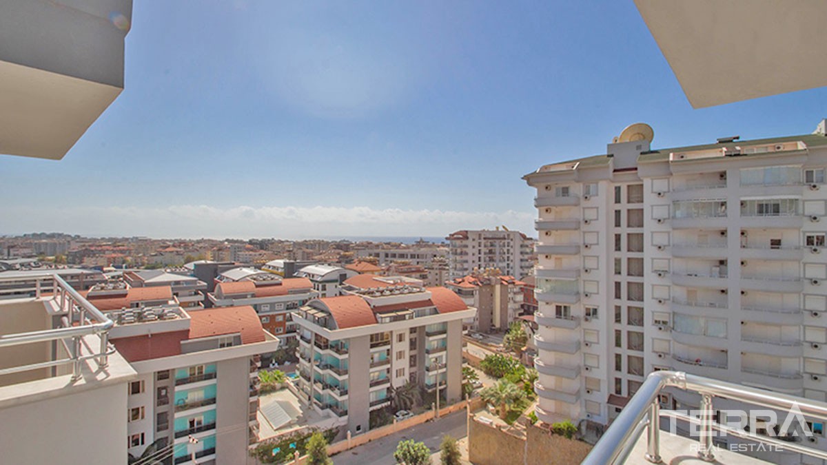New Fully Furnished Flat with Sea-view for sale in Alanya Cikcilli - 42104