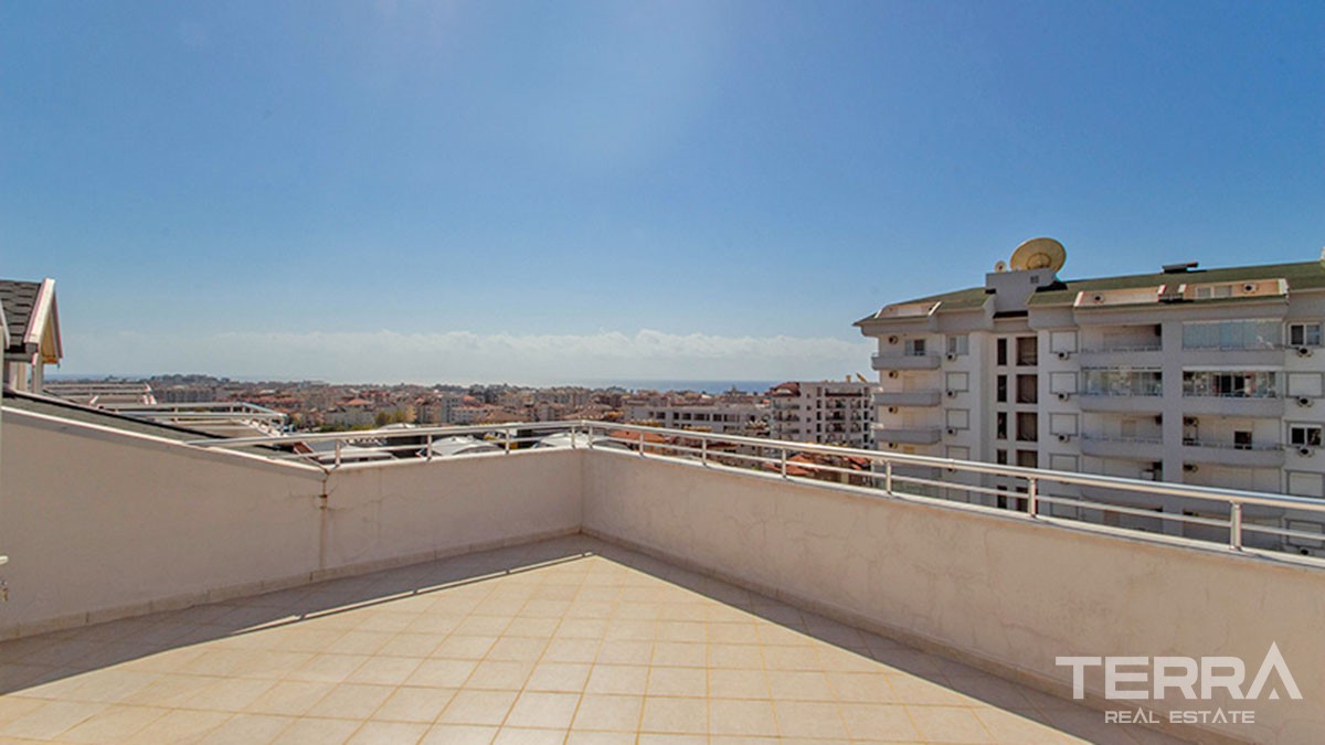 New Fully Furnished Flat with Sea-view for sale in Alanya Cikcilli - 42112