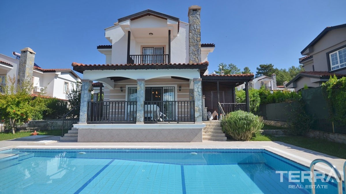 Detached Villa with Private Pool Resale in Seydikemer Fethiye