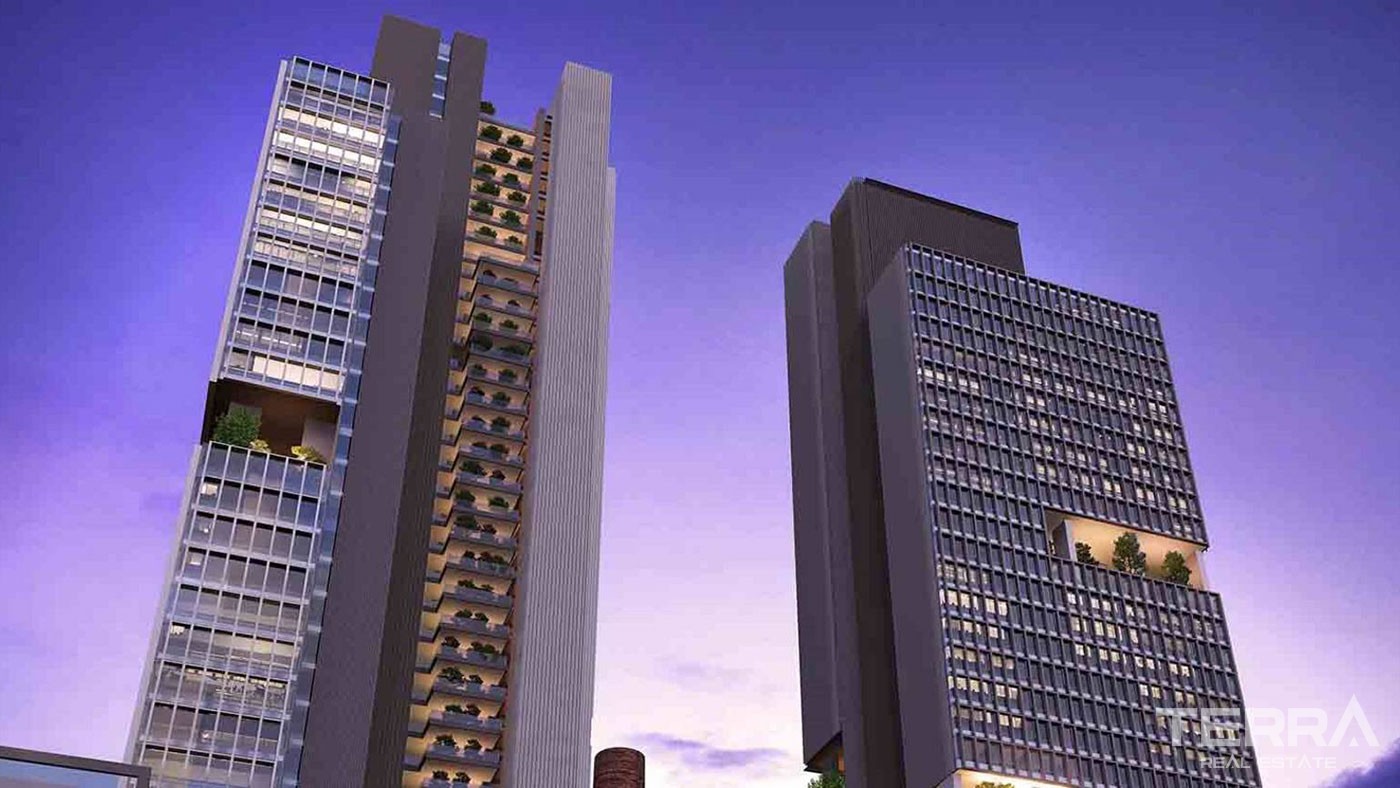 Appartements Haut de Gamme Dans la Tour à Şişli Istanbul à Usage Mixte - 42317