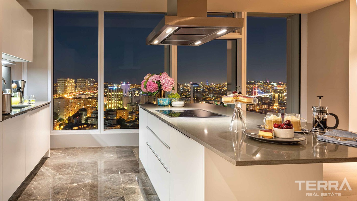 Appartements Haut de Gamme Dans la Tour à Şişli Istanbul à Usage Mixte - 42358