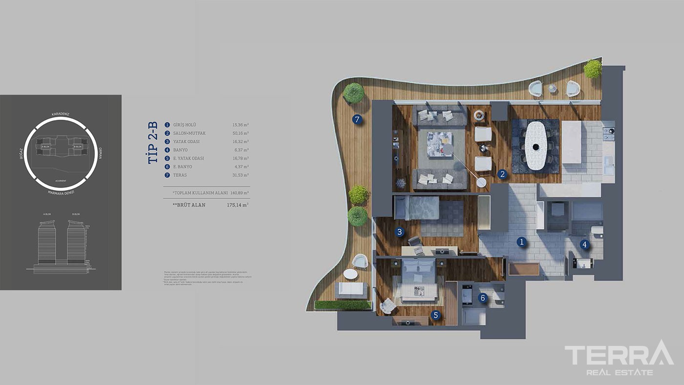 Immobilier de Prestige Sur la Rive Asiatique d’Istanbul à Beykoz - 42387