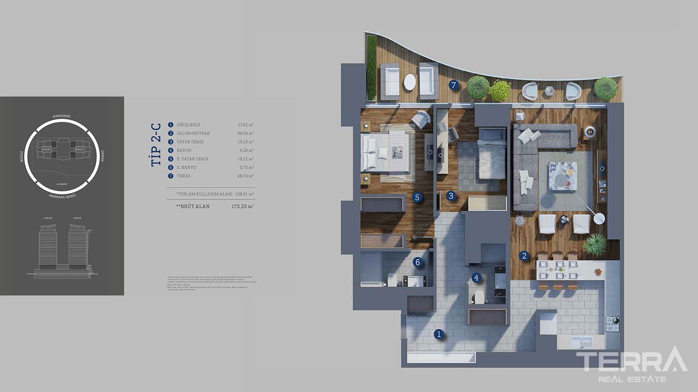 Immobilier de Prestige Sur la Rive Asiatique d’Istanbul à Beykoz - 42389
