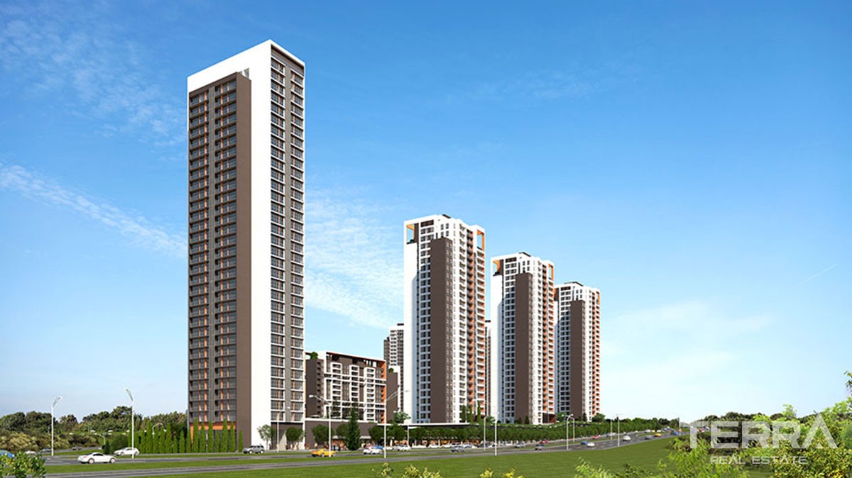 Istanbul Apartments with city and nature view for Sale in Başakşehir - 42593