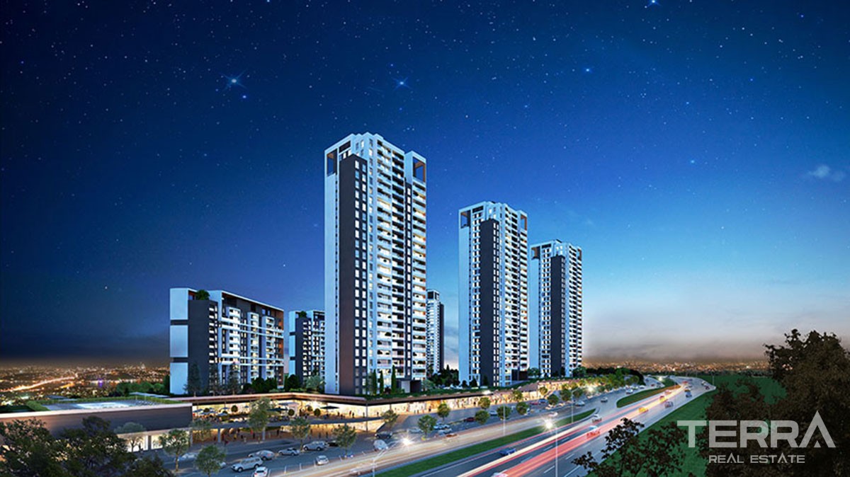 Istanbul Apartments with city and nature view for Sale in Başakşehir - 42598