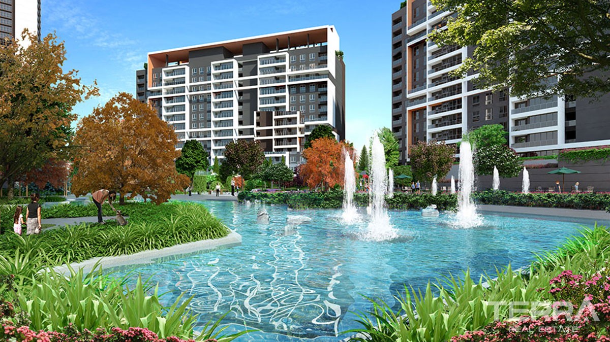 Istanbul Apartments with city and nature view for Sale in Başakşehir - 42602