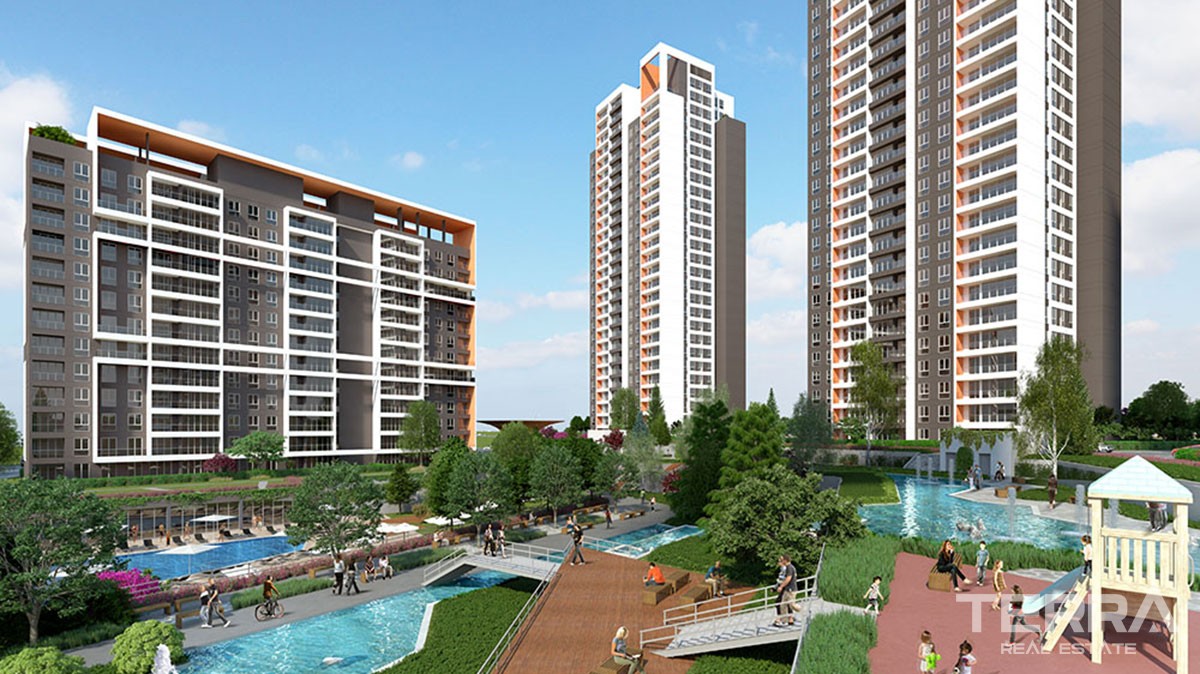 Istanbul Apartments with city and nature view for Sale in Başakşehir - 42609