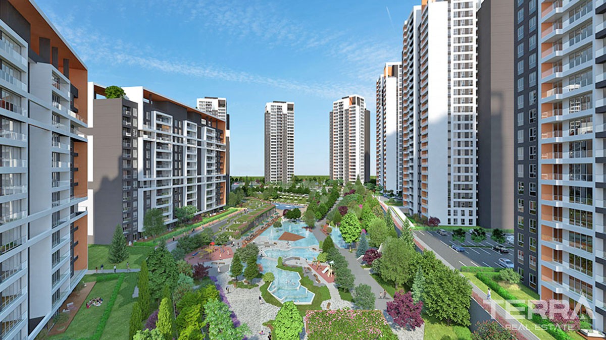 Istanbul Apartments with city and nature view for Sale in Başakşehir - 42610