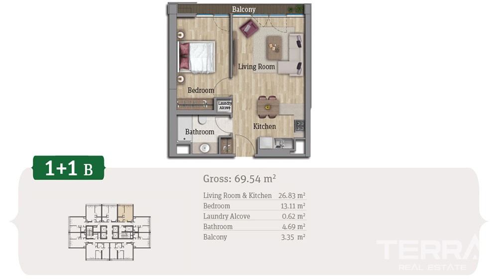 Istanbul Apartments with city and nature view for Sale in Başakşehir - 42623