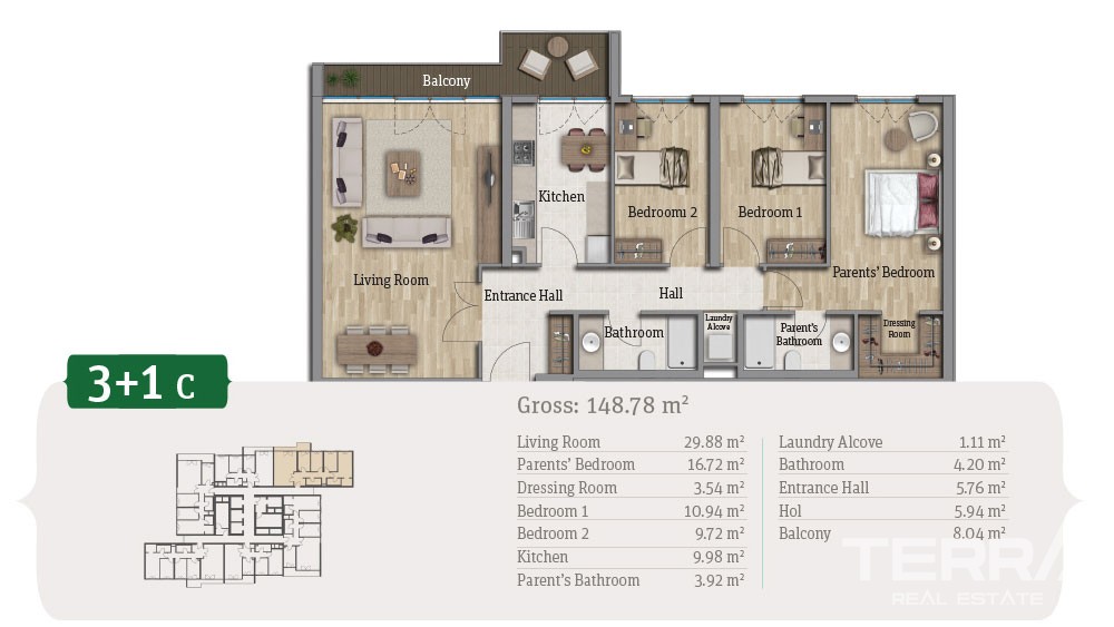 Istanbul Apartments with city and nature view for Sale in Başakşehir - 42629