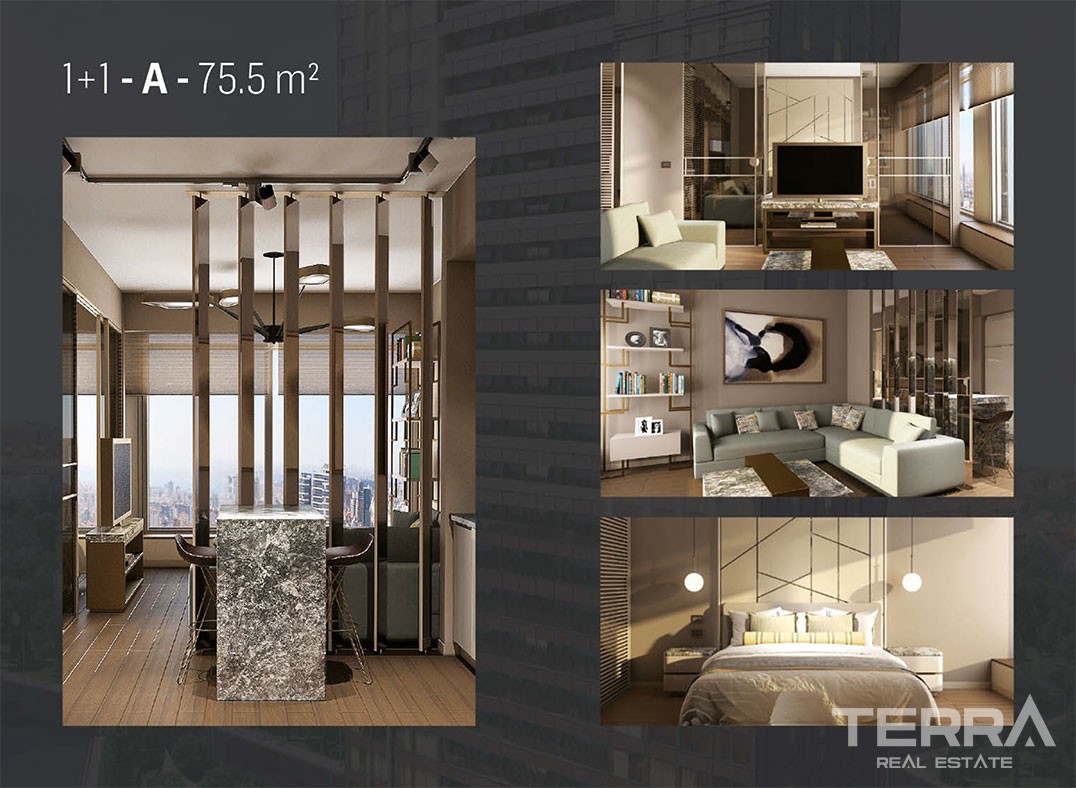 Smart Home System Flats with Luxurious Facilities in Kadıköy Istanbul - 42716