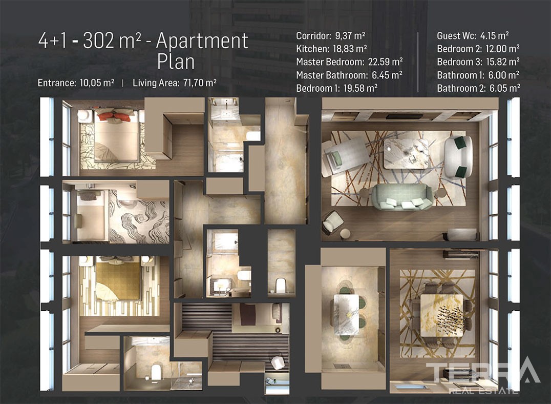 Smart Home System Flats with Luxurious Facilities in Kadıköy Istanbul - 42724