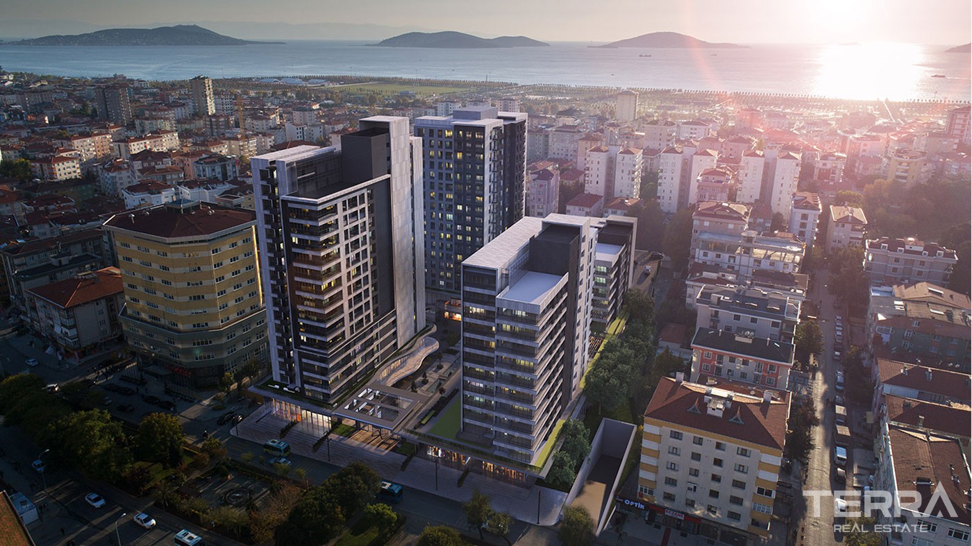 Apartamenty z widokiem na morze na sprzedaż w Maltepe w Stambule - 42757