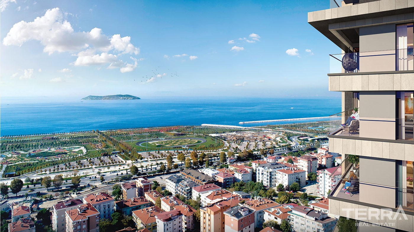 Apartamenty z widokiem na morze na sprzedaż w Maltepe w Stambule - 42774