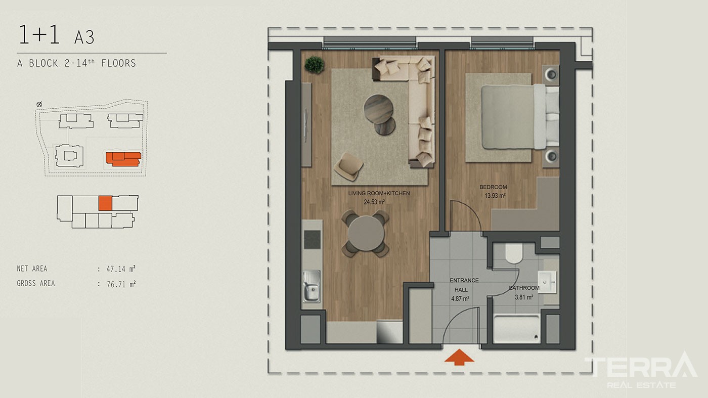 Apartamenty z widokiem na morze na sprzedaż w Maltepe w Stambule - 42780