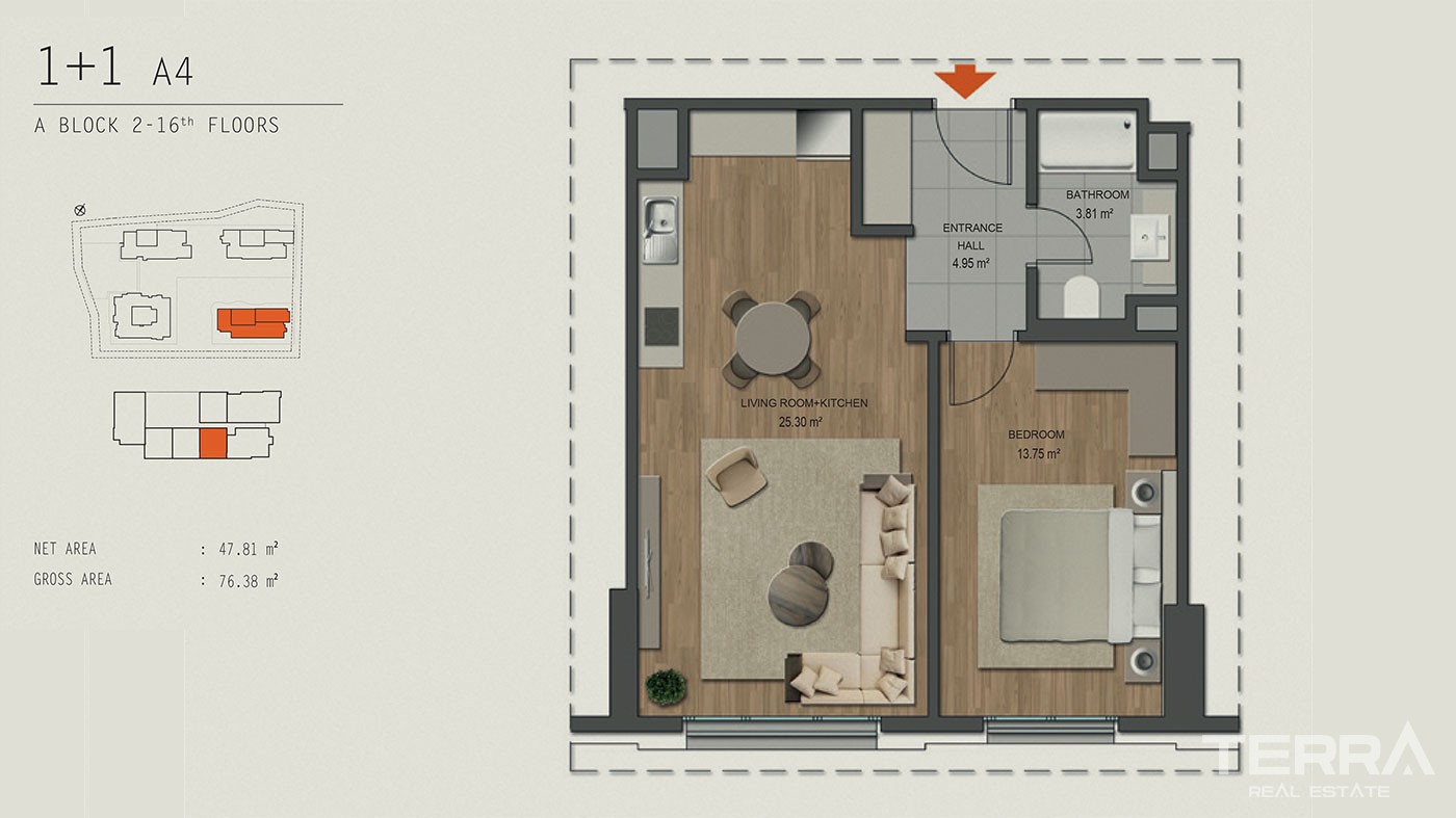 Apartamenty z widokiem na morze na sprzedaż w Maltepe w Stambule - 42781