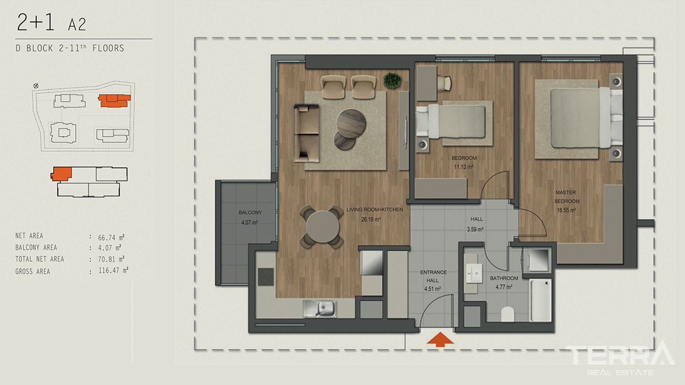 Apartamenty z widokiem na morze na sprzedaż w Maltepe w Stambule - 42782