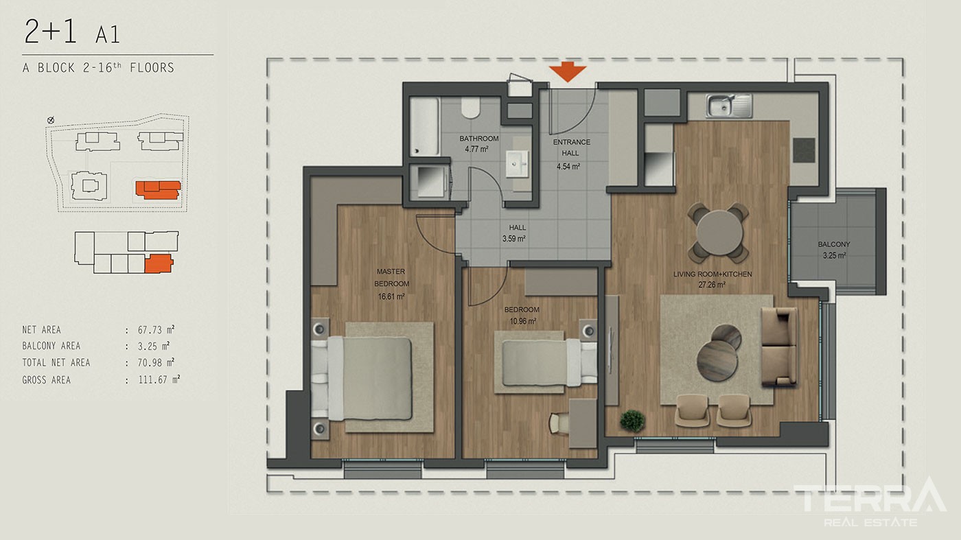 Apartamenty z widokiem na morze na sprzedaż w Maltepe w Stambule - 42783