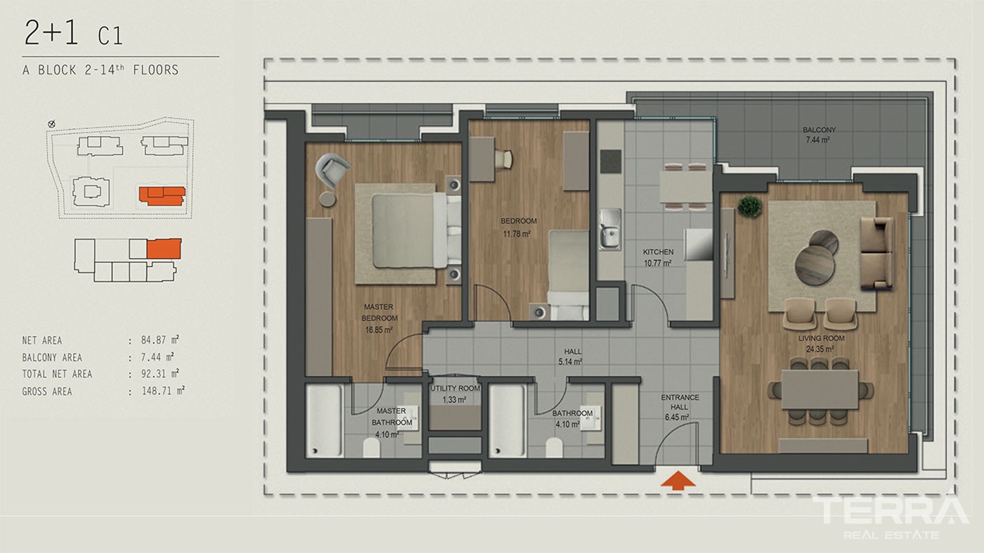 Apartamenty z widokiem na morze na sprzedaż w Maltepe w Stambule - 42785