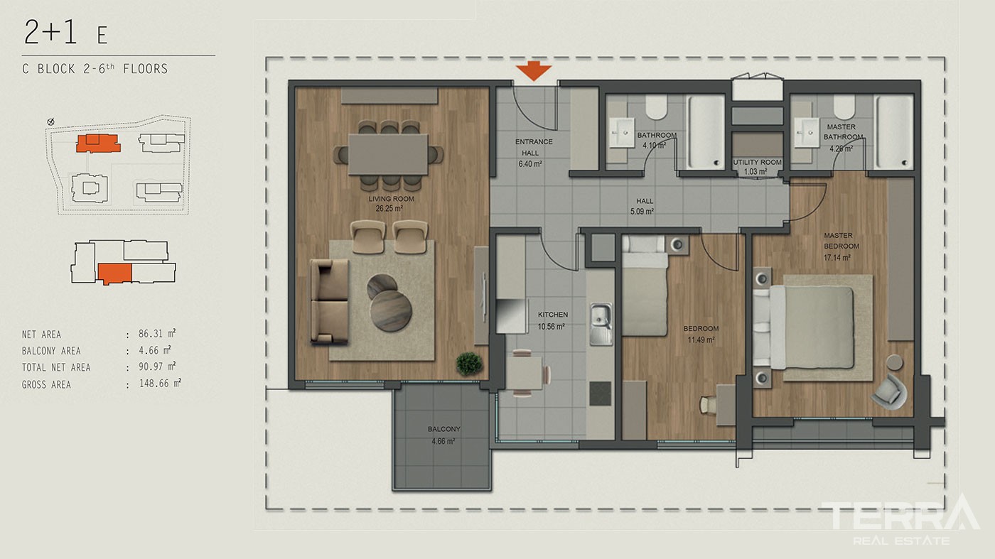Apartamenty z widokiem na morze na sprzedaż w Maltepe w Stambule - 42788