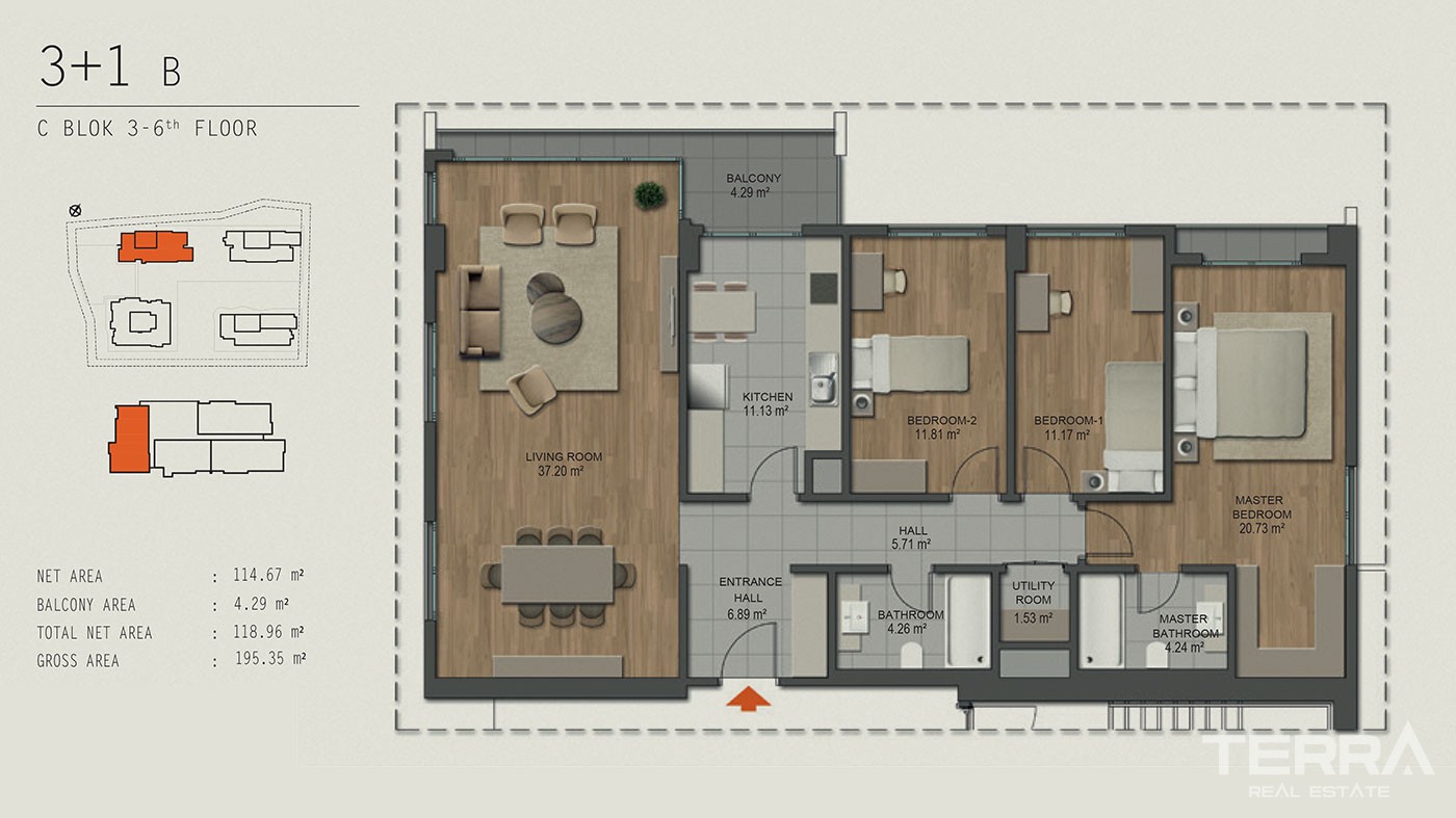 Apartamenty z widokiem na morze na sprzedaż w Maltepe w Stambule - 42794