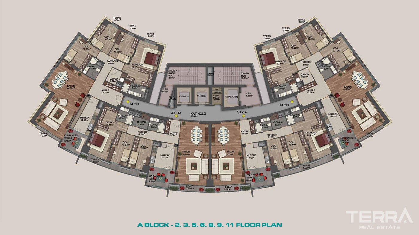 Complexe Résidentiel à Kadıköy Avec Appartements Haut de Gamme - 42980