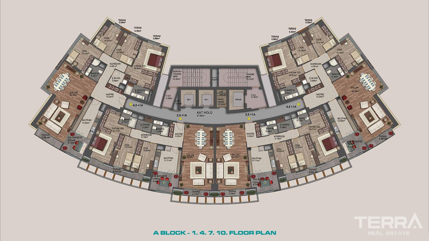 Complexe Résidentiel à Kadıköy Avec Appartements Haut de Gamme - 42981
