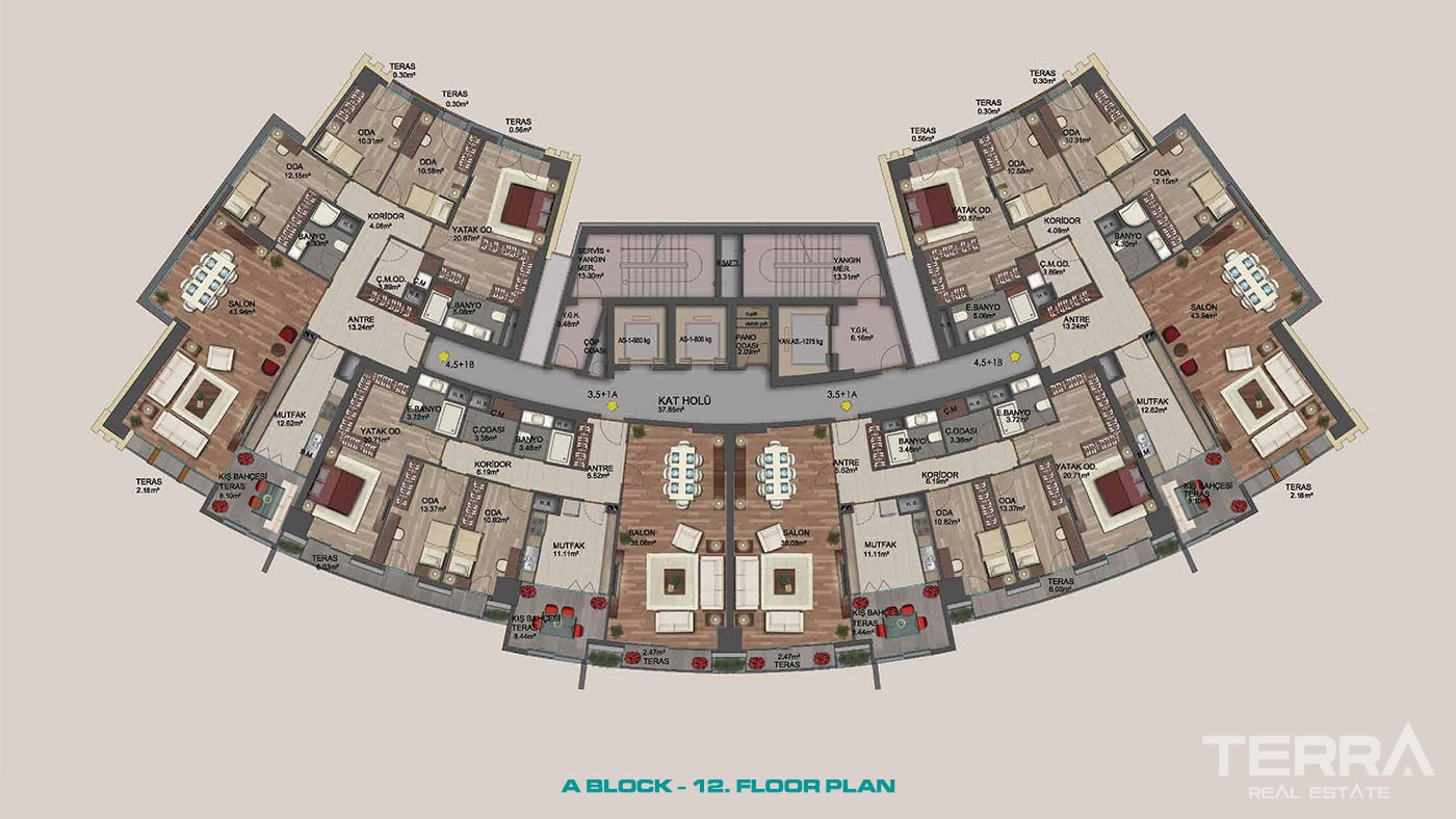 Complexe Résidentiel à Kadıköy Avec Appartements Haut de Gamme - 42982