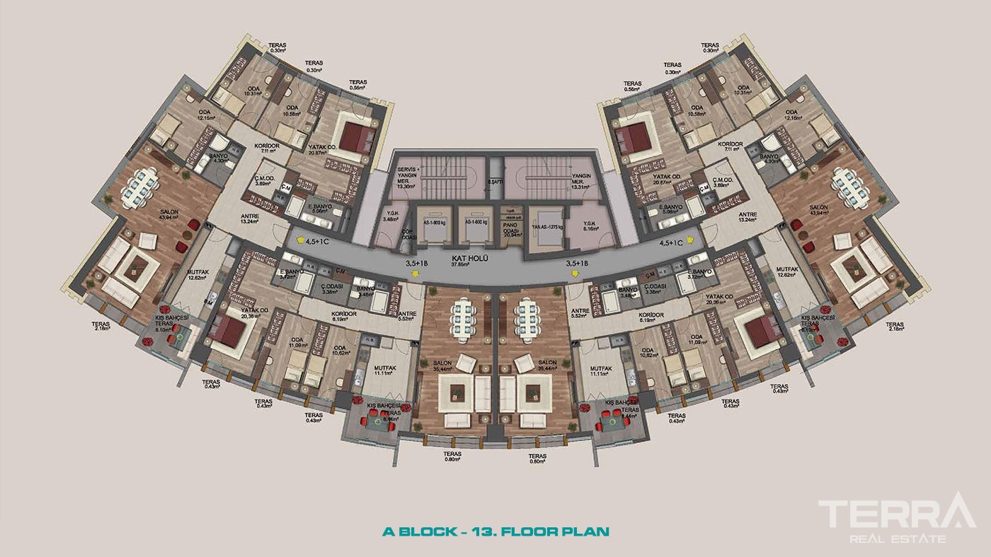 Complexe Résidentiel à Kadıköy Avec Appartements Haut de Gamme - 42983