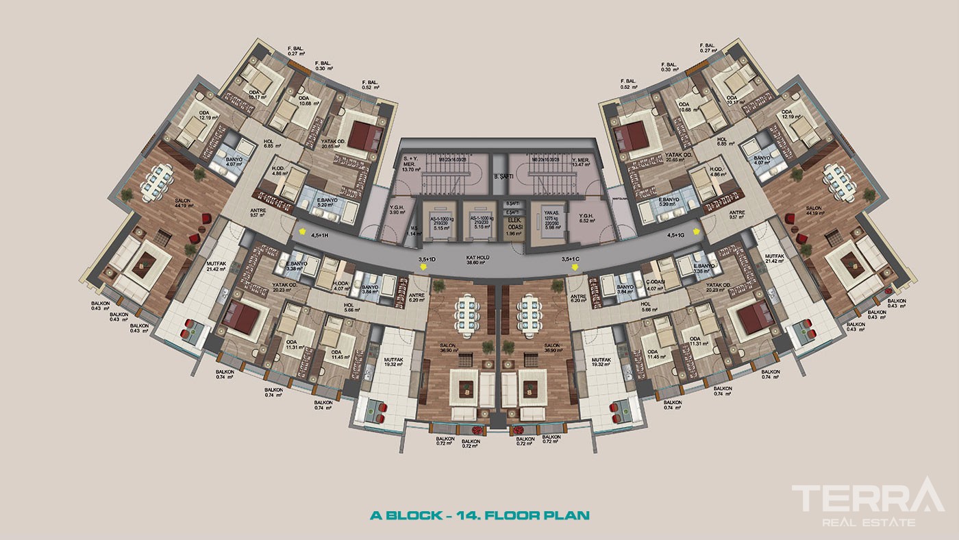 Complexe Résidentiel à Kadıköy Avec Appartements Haut de Gamme - 42984