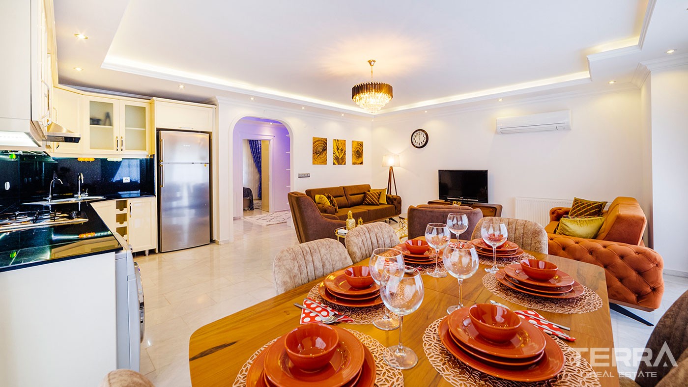 Key-Ready Flat within 250m from the Beach for Sale in Alanya Mahmutlar - 43086