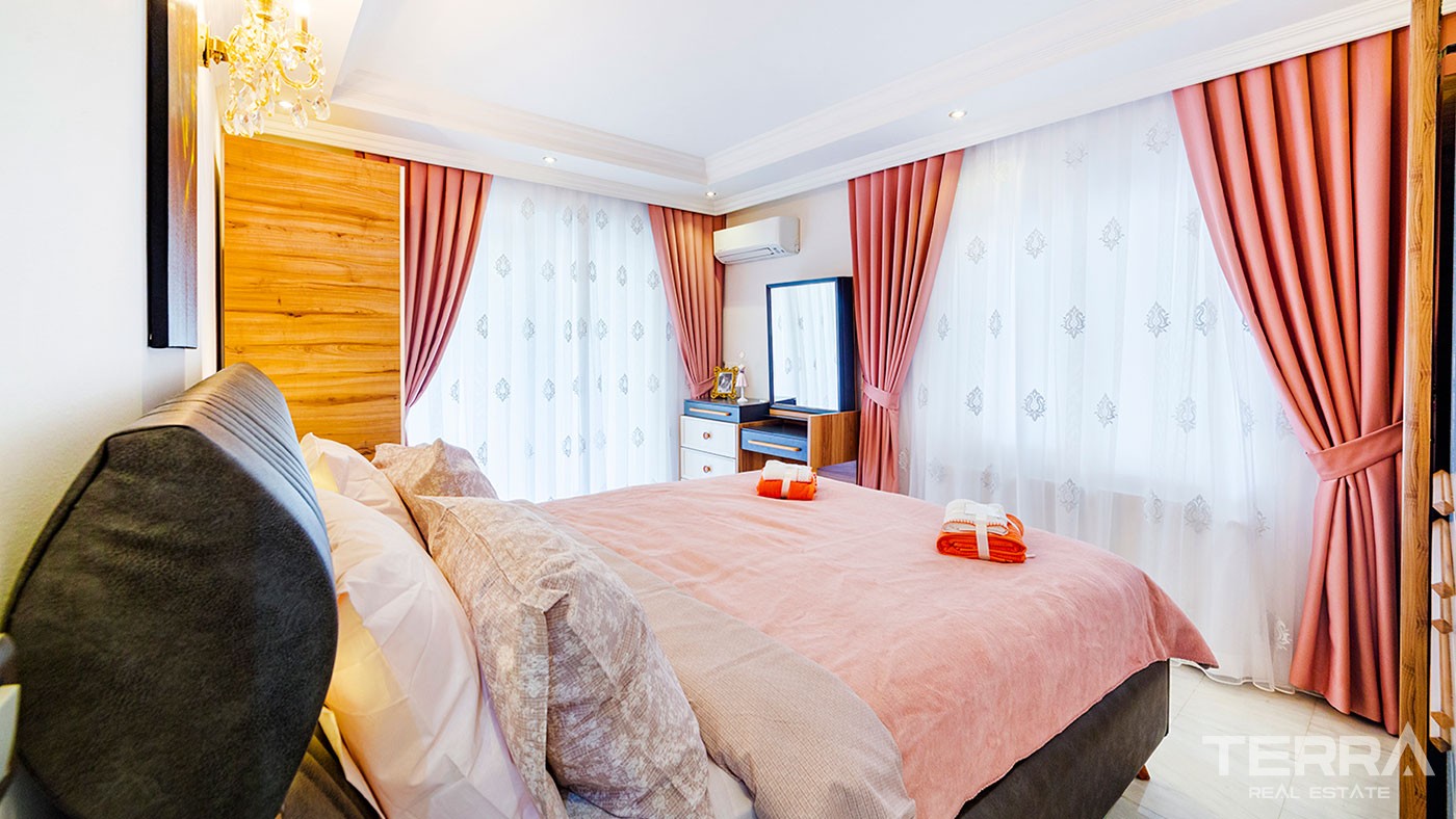 Key-Ready Flat within 250m from the Beach for Sale in Alanya Mahmutlar - 43092