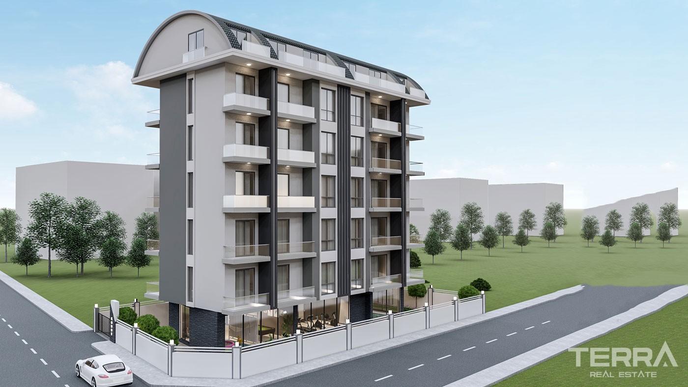 Fantastic 500 m Beach Distance Apartments for Sale in Alanya Mahmutlar - 43103